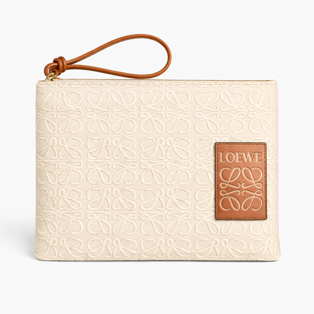 LOEWE Anagram-Jacquard Cotton Pouch