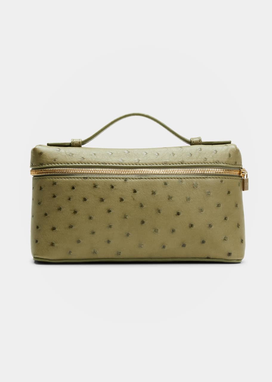 Loro Piana Extra Pocket L19 bag is crafted from ostrich
