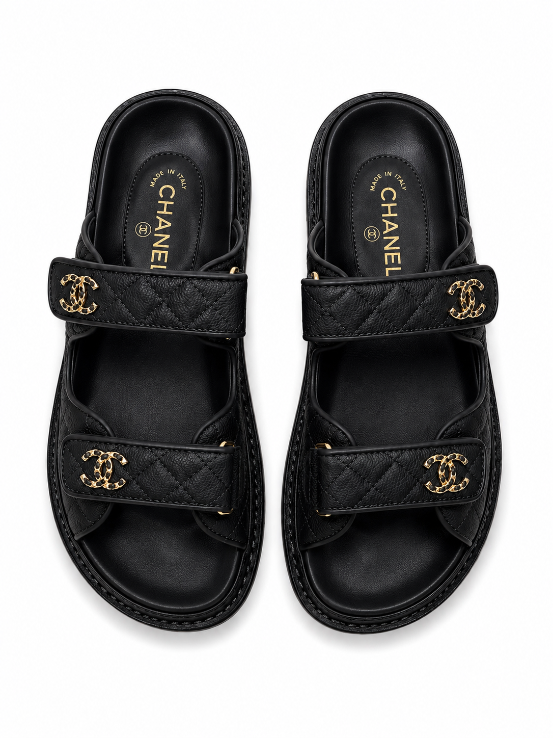 Chanel quilted caviar leather dad